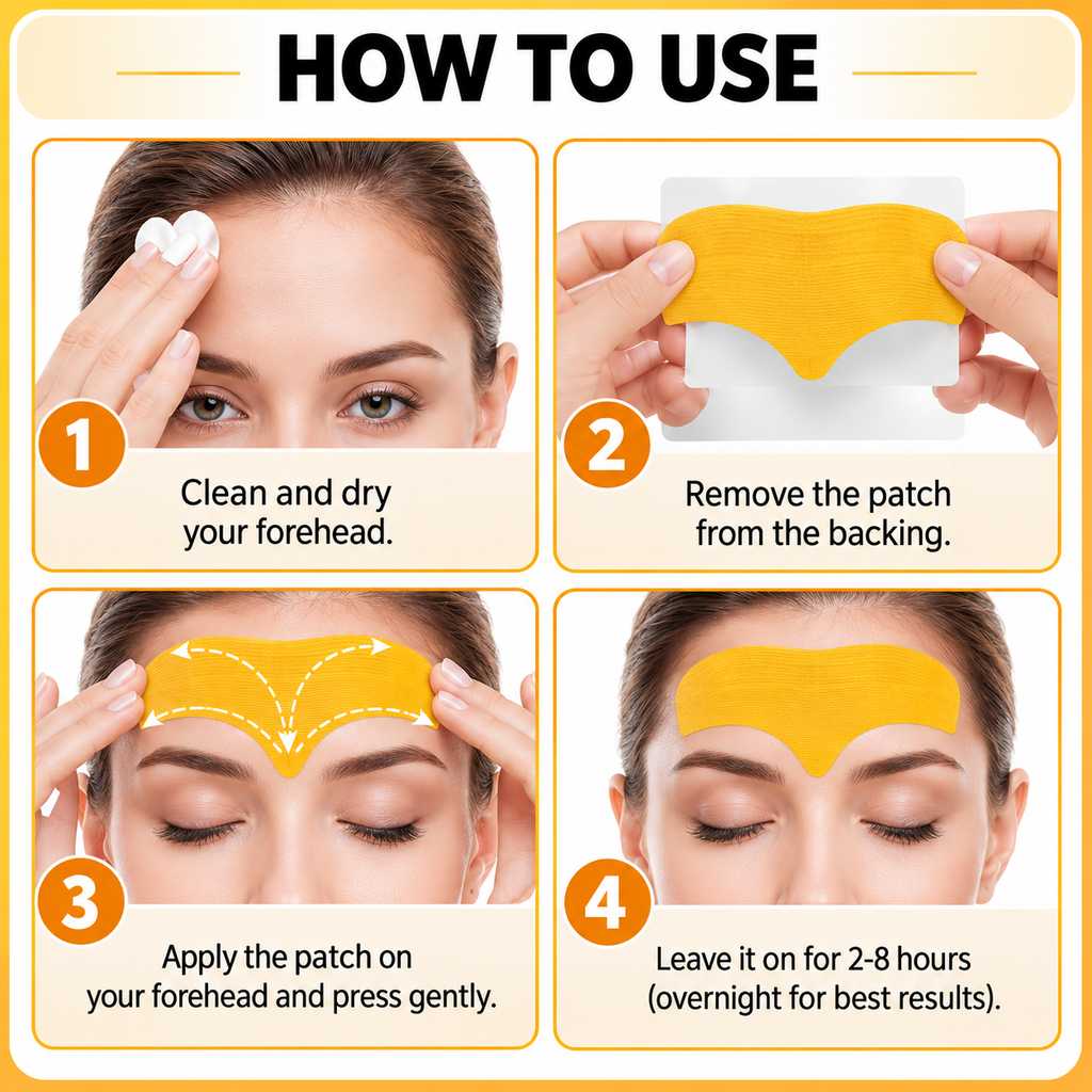 ✨ EELHOE Forehead Wrinkle Patch  Anti-Wrinkle • Skin Smoothing • 10 Pcs
