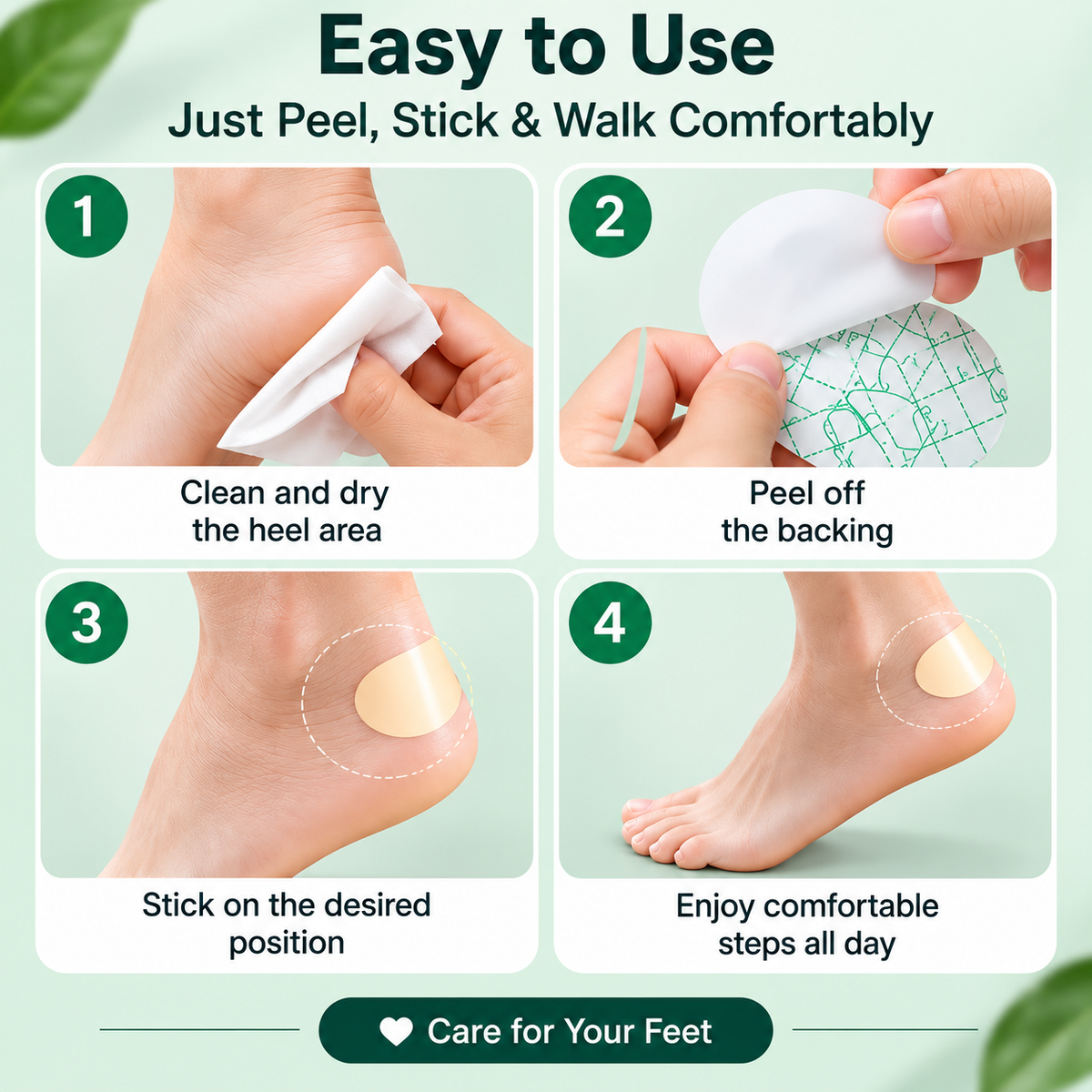 🦶 Heel Cushion Pads – Soft, Comfortable & Protective