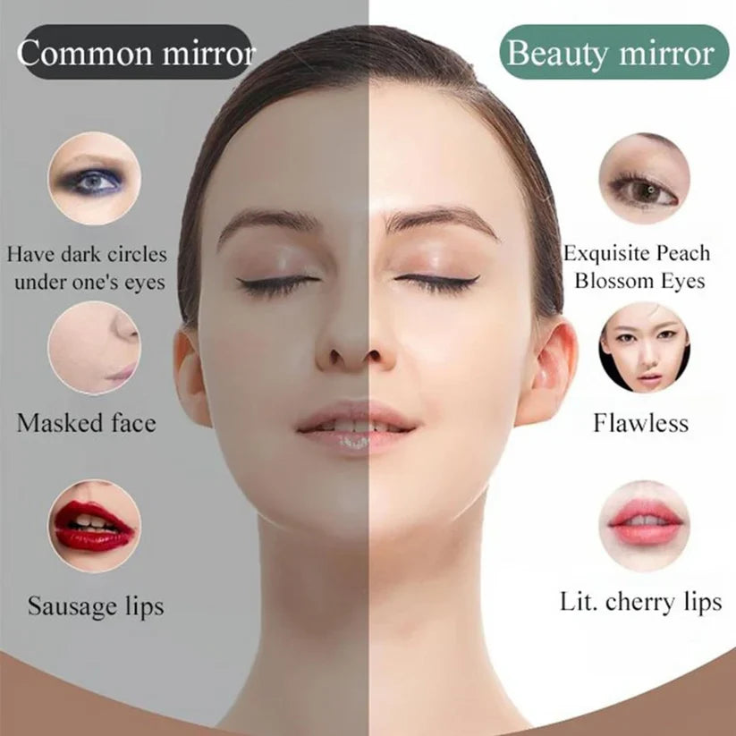 🪞 𝐂𝐨𝐦𝐩𝐚𝐜𝐭 𝐌𝐚𝐤𝐞𝐮𝐩 𝐕𝐚𝐧𝐢𝐭𝐲 𝐖𝐢𝐭𝐡 𝐋𝐄𝐃 𝐌𝐢𝐫𝐫𝐨𝐫 😍💄🪞
