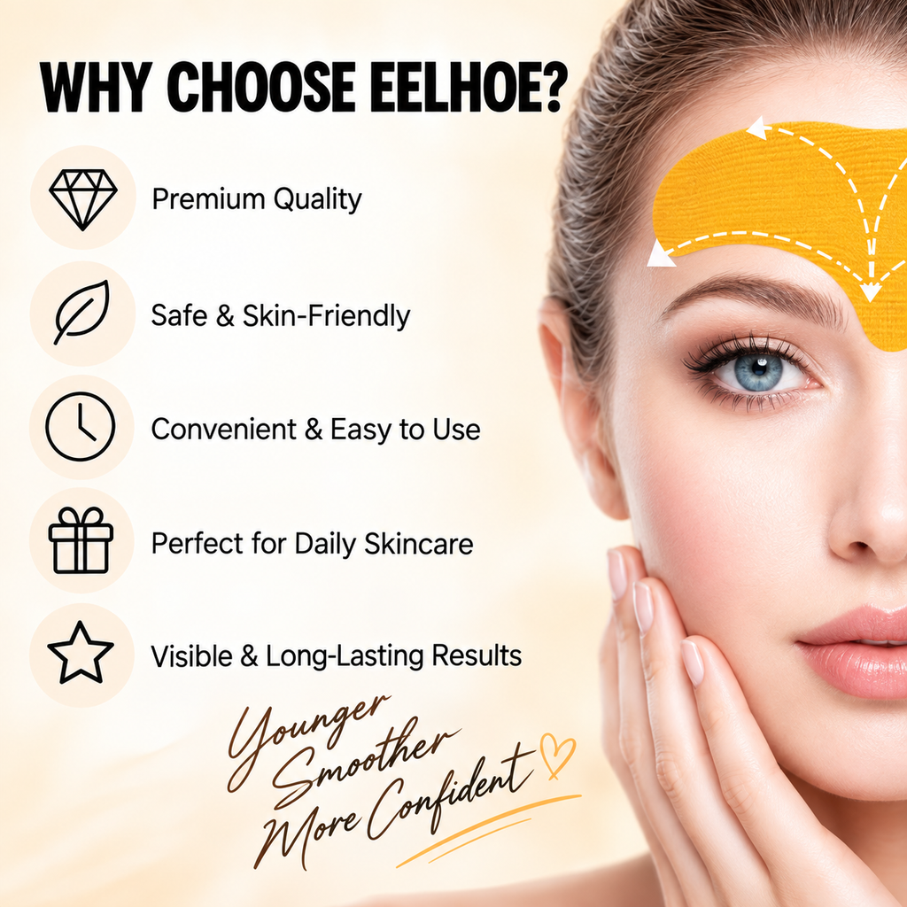 ✨ EELHOE Forehead Wrinkle Patch  Anti-Wrinkle • Skin Smoothing • 10 Pcs