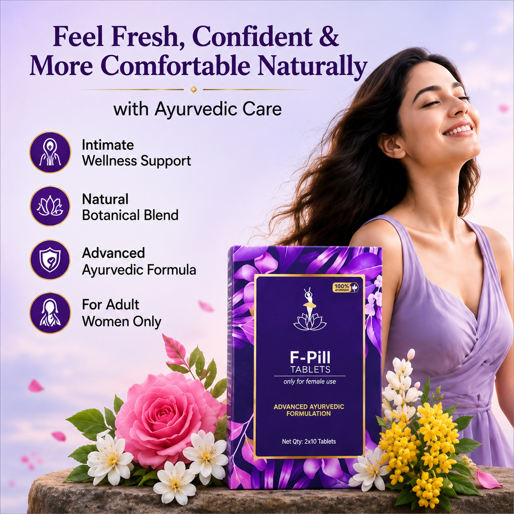 F-Pill Tablets – Advanced Ayurvedic Intimate Wellness Formula for Women