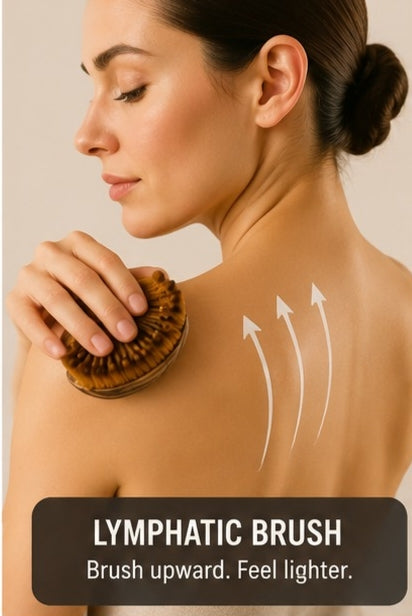 Lymphatic Drainage Brush & Gua Sha Body Sculpting Tool – Natural Body Massage Kit