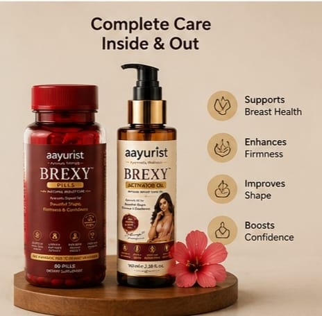 BREXY™ Ayurvedic Breast Care Combo – Pills + Activator Oil