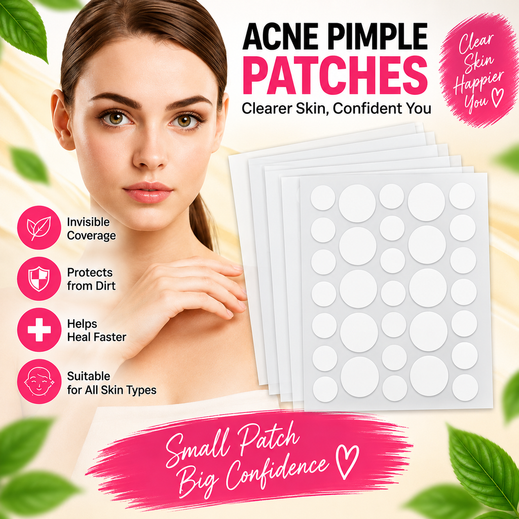 💗 Acne Pimple Patches – Invisible, Comfortable &amp; Skin-FriendlY