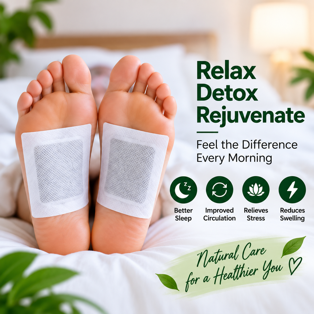💚 Natural Detox Foot Pads – Relaxing Overnight Foot Care