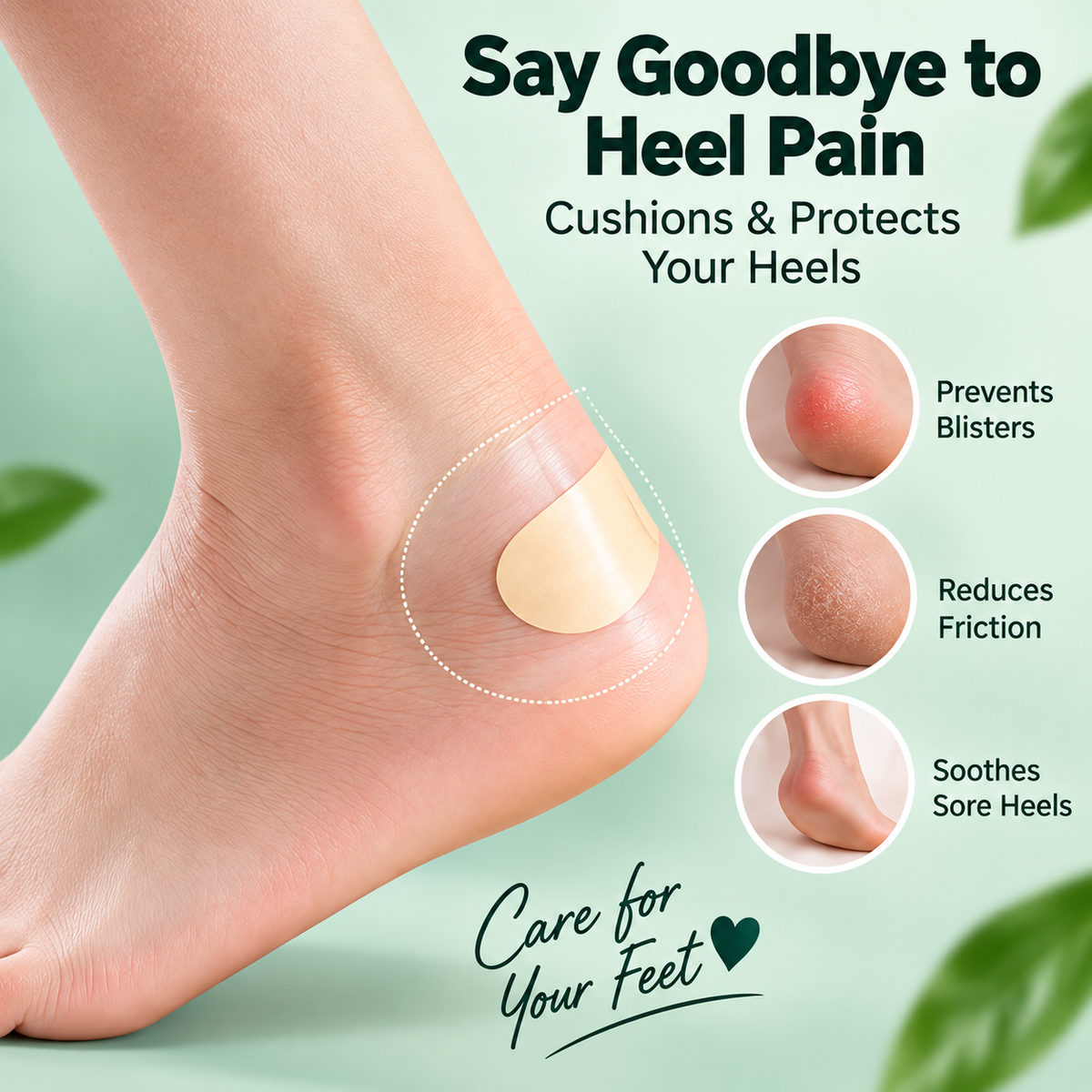 🦶 Heel Cushion Pads – Soft, Comfortable & Protective