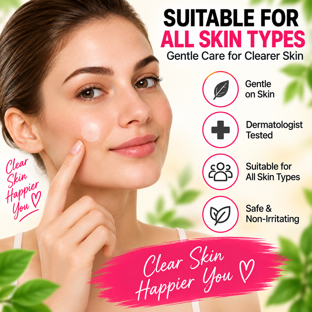 💗 Acne Pimple Patches – Invisible, Comfortable &amp; Skin-FriendlY