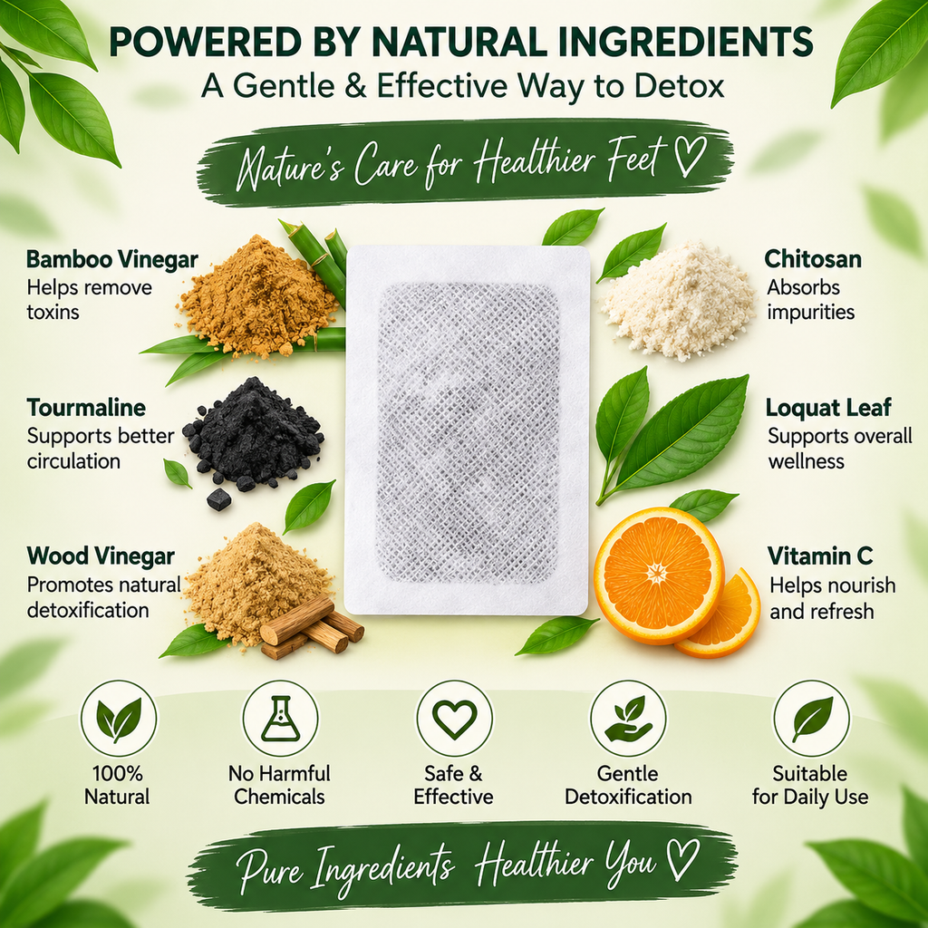 💚 Natural Detox Foot Pads – Relaxing Overnight Foot Care
