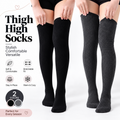 🖤 Thigh High Socks – Soft, Stretchable & Comfortable