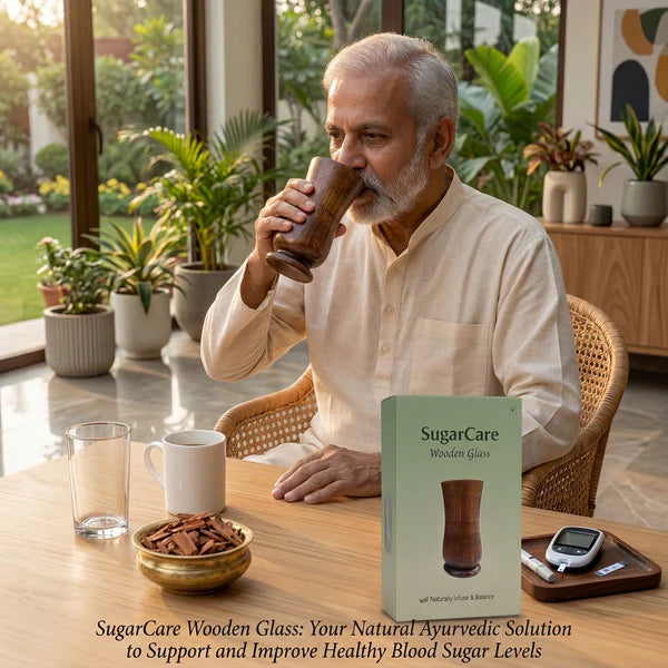 SUGAR Balance Vijaysar wood water glass