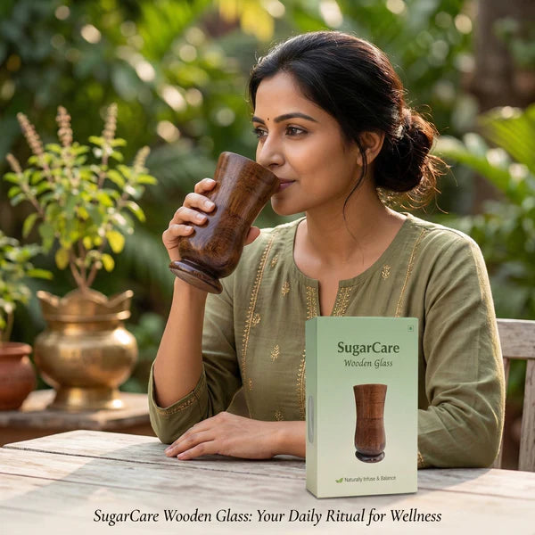SUGAR Balance Vijaysar wood water glass