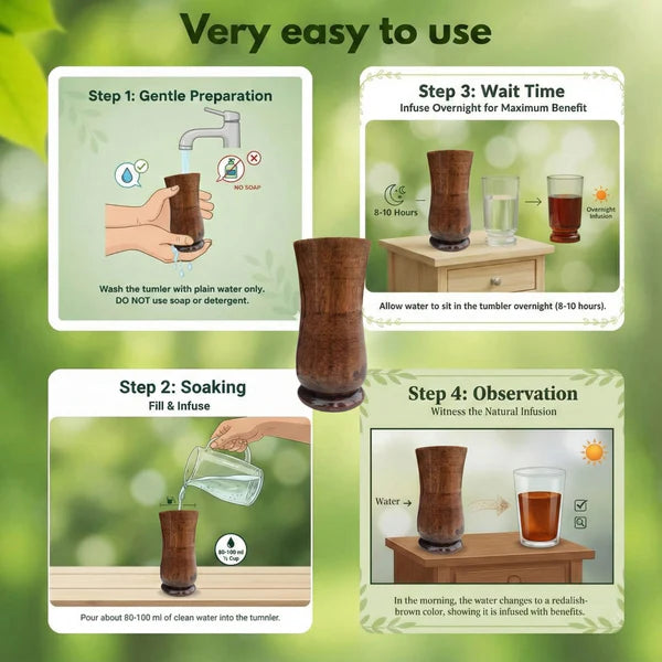 SUGAR Balance Vijaysar wood water glass
