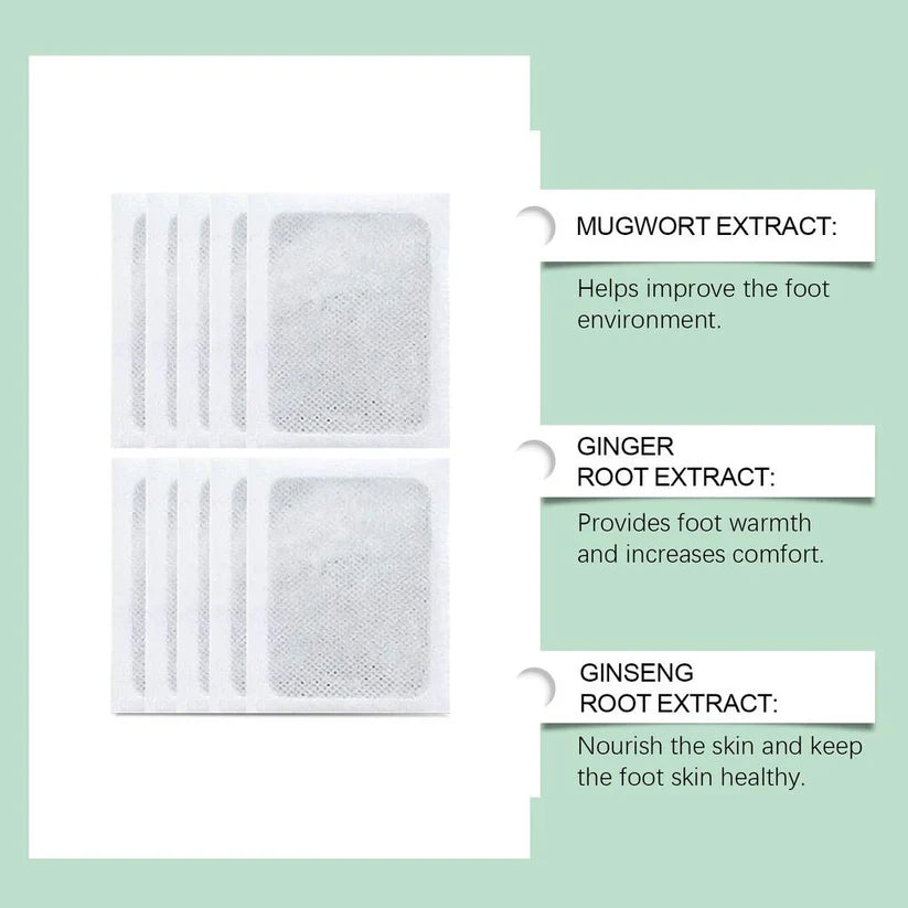 Detox Foot Pads with 100% Herbal Ingredients | 🎁Buy 1 Get 1 Free 🎁| Pack of 20|